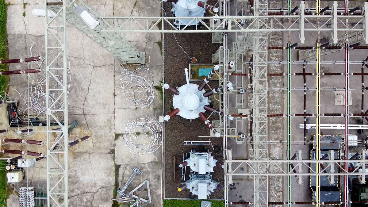 Site industriel par drone