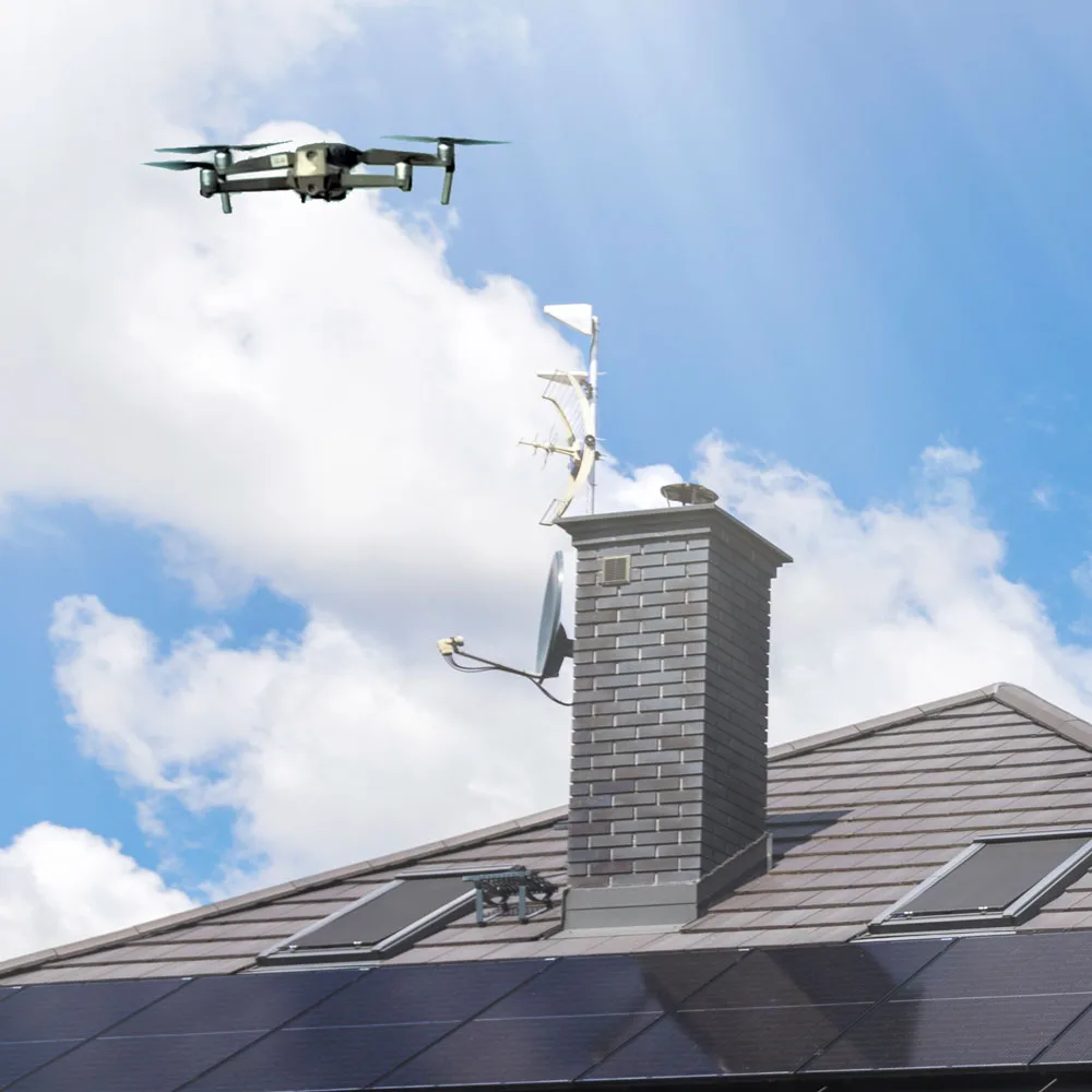 Inspection de toiture par drone